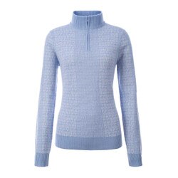 Fera Meister Ski Happy Sweater Women's in Cornflower and White